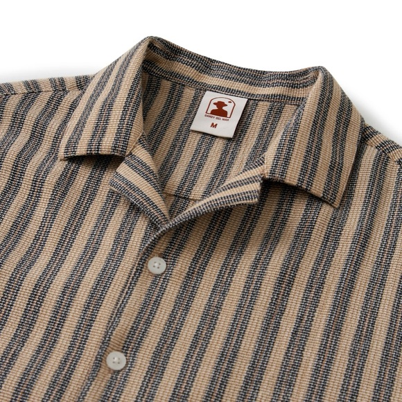 THE PALMA SHIRT - CACAO STRIPE - Picture 3 of 8